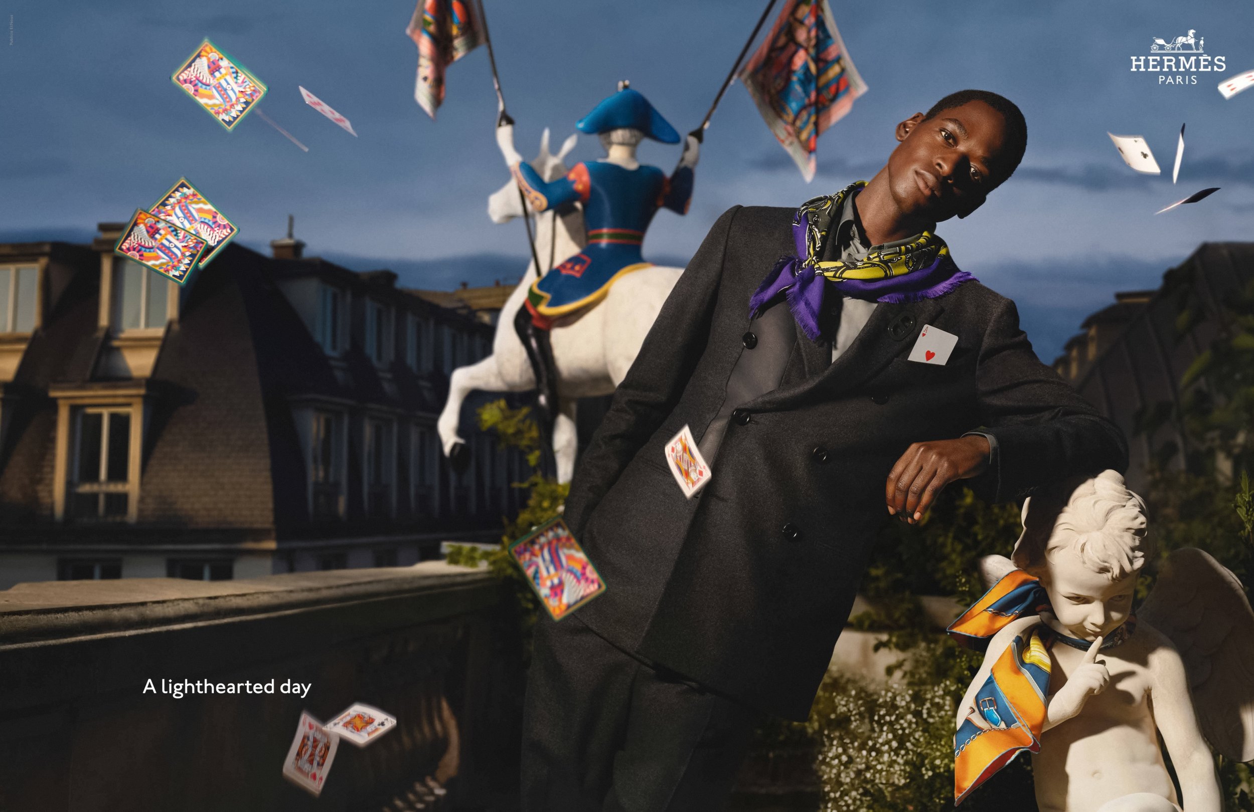 Lara Mullen, Mika Schneider in Hermes FW 2022 Campaign — Anne of